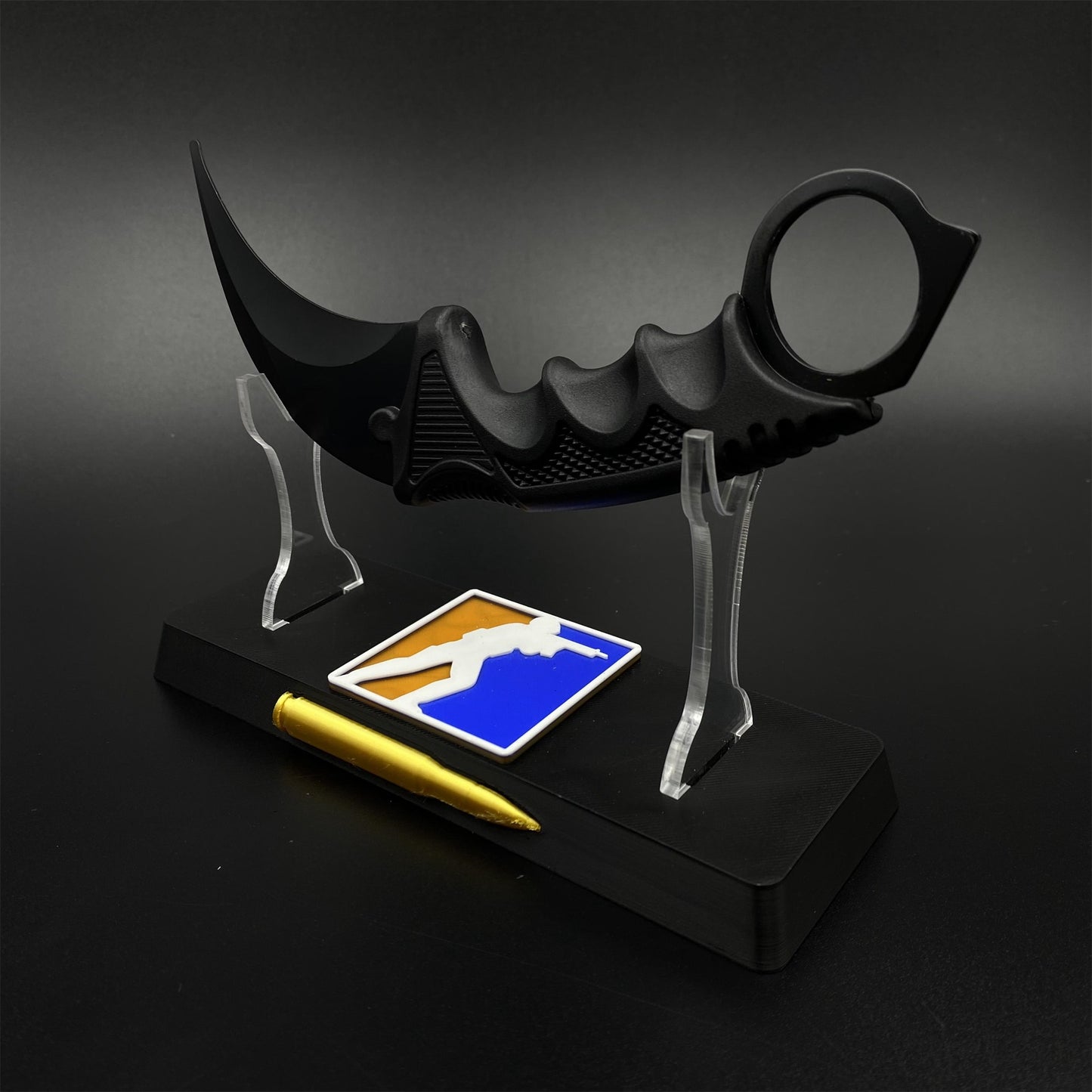 Game Karambit Night Skin Replica Dull Blade Trainer Knife For Display