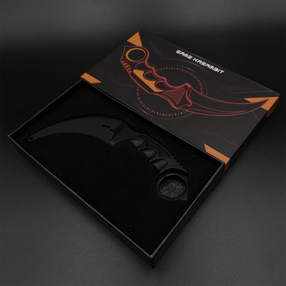 Game Karambit Night Skin Replica Dull Blade Trainer Knife For Display