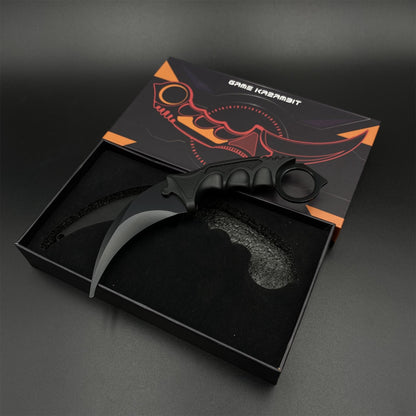 Game Karambit Night Skin Replica Dull Blade Trainer Knife For Display