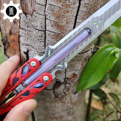 Octane Heirloom Recolor Replica-Octane Balisong Prototype Prop