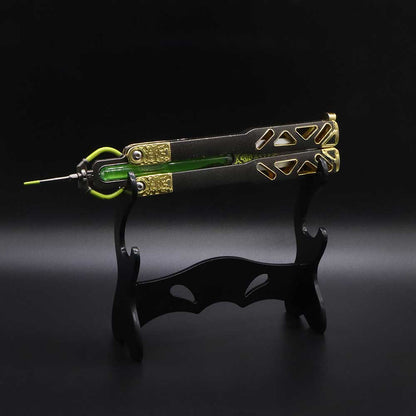 2-Layer Plastic Dagger Balisong Small Swords Display Stand 3 In 1 Pack