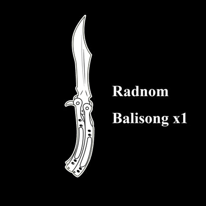 CS Butterfly Knife Balisong Trainers Blunt Blade Mystery Prize