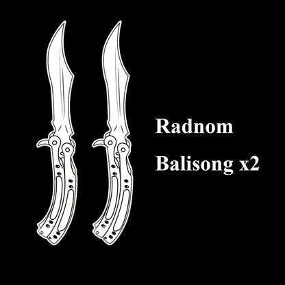 CS Butterfly Knife Balisong Trainers Blunt Blade Mystery Prize