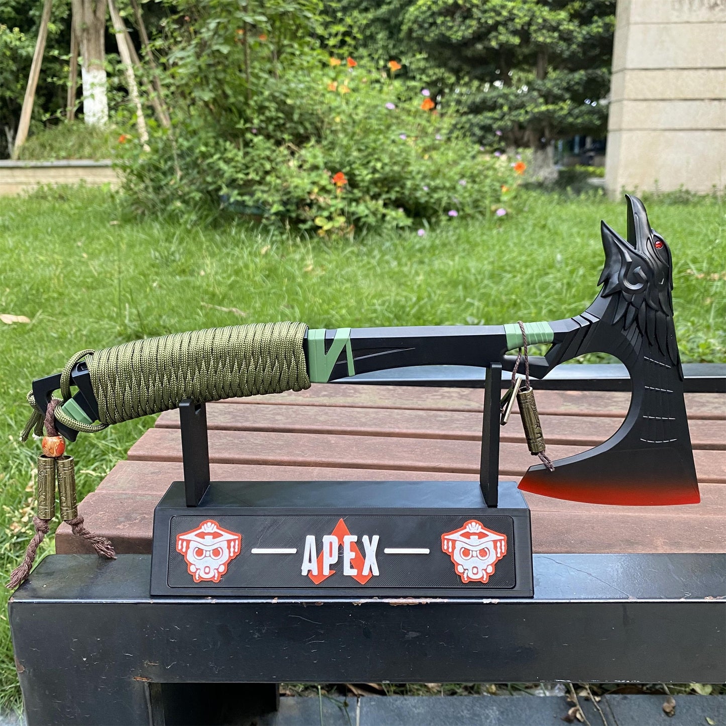 Full-Size New Raven Bite Axe Bloodhound Heirloom 100% Metal With Real Rope Wrapped Handle