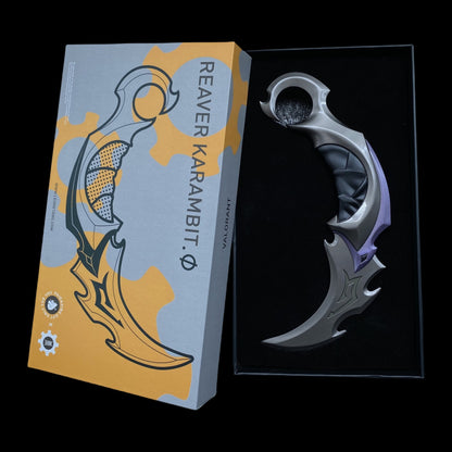 Reaver Karambit Metal Blunt Blade Trainer Cosplay Prop Game Replica