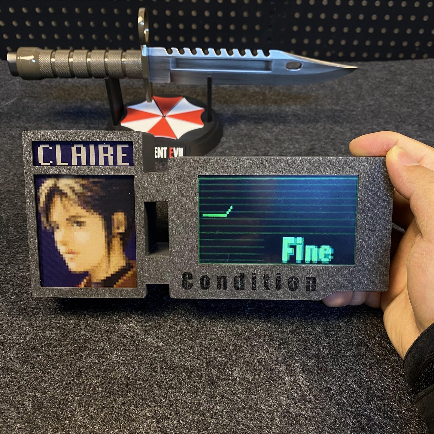 3D Printed RE Series Classical Game Character Health Condition Bar Status Screen