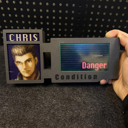3D Printed RE Series Classical Game Character Health Condition Bar Status Screen