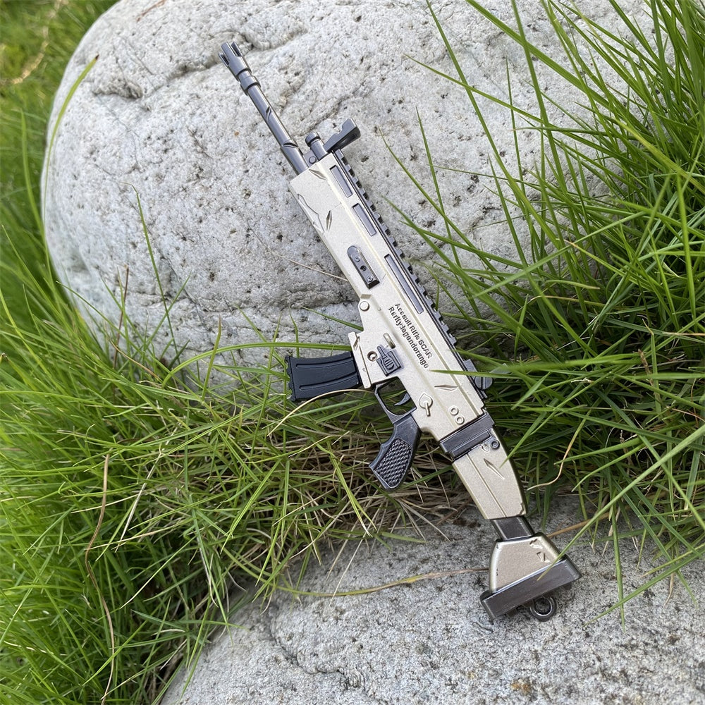Miniature Metal Scar Assault Rifle 17CM/6.7"