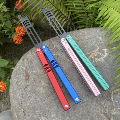CNC Cutting High-End Shark Head Butterfly Knife Balisong Trainer Bottle Opener One-Body