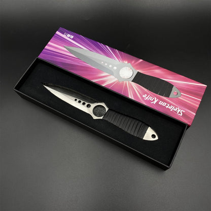 CS Classical Orignal Skin Skeleton Knife Blunt Blade 420 Stainless Steel Replica 22CM/8.7"