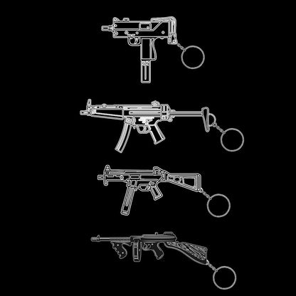 10 in 1 World Famous Submachine Gun SMG Keychain