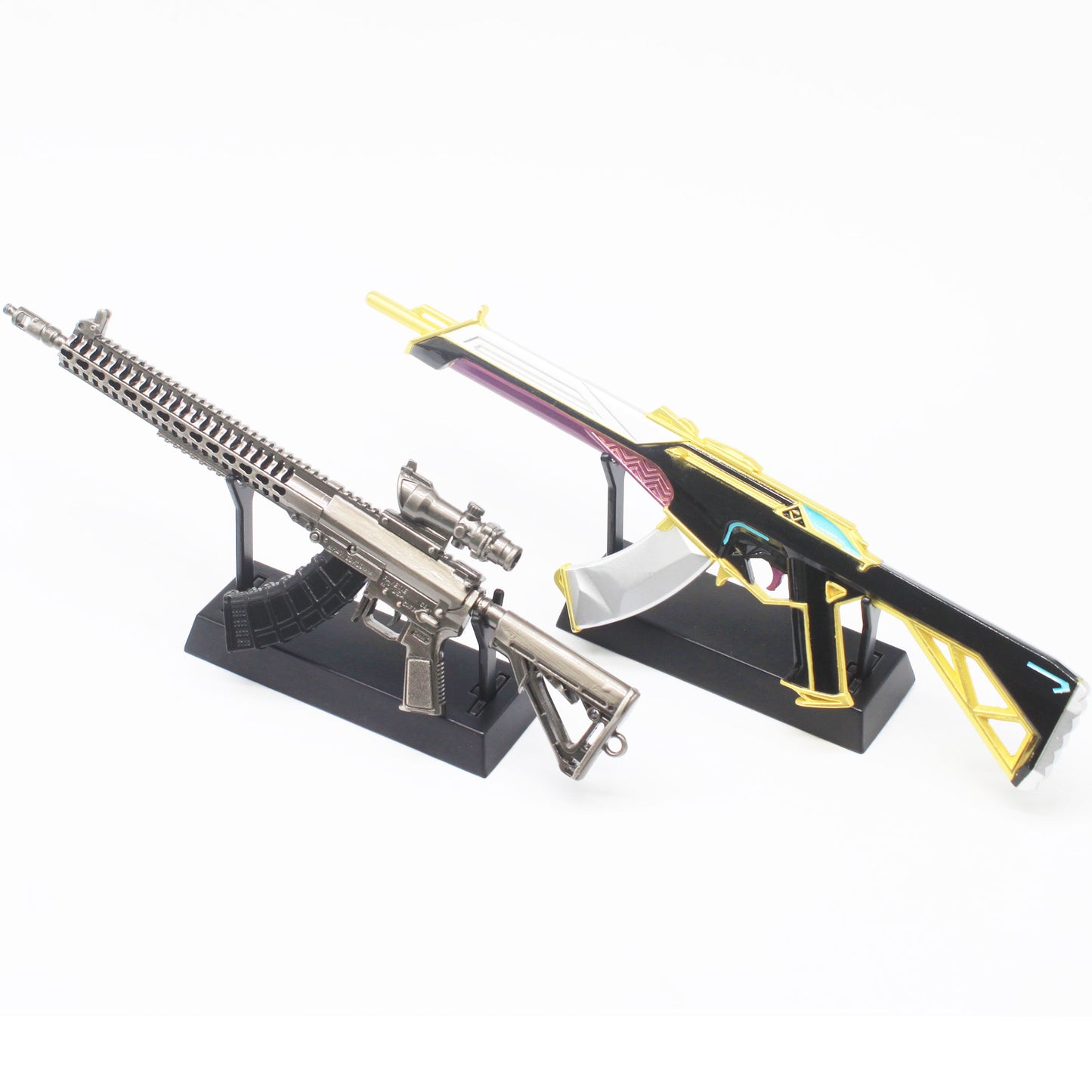 Miniature Display Metal Holder Tiny Gun Stand