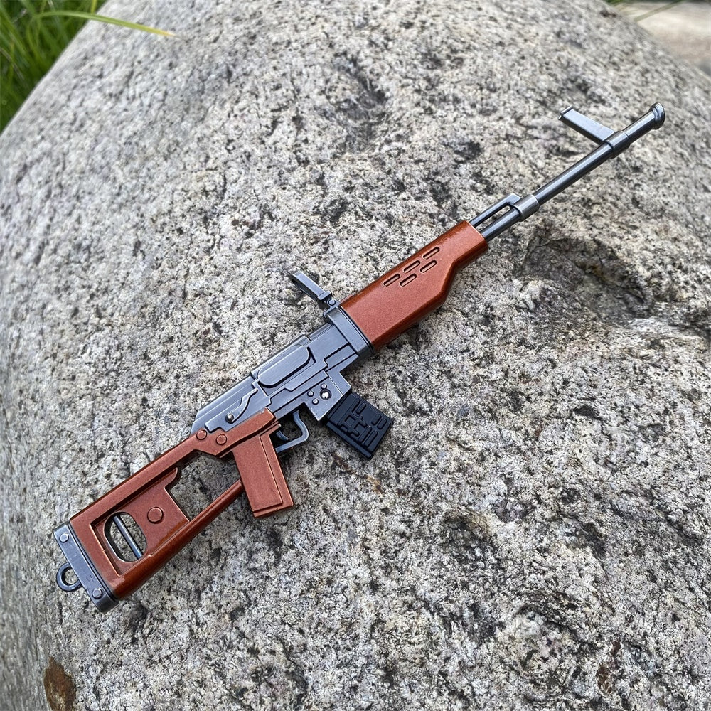 Miniature Metal SVD Dragunov Sniper Rifle 17CM/6.7"