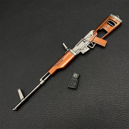 Miniature Metal SVD Dragunov Sniper Rifle 17CM/6.7"