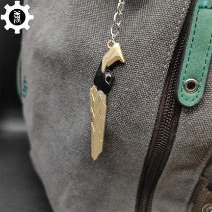 Val Araxys Shorty Gun Model Keychain Metal Pendant