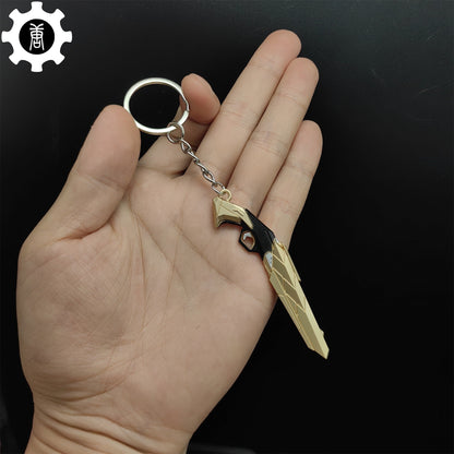 Val Araxys Shorty Gun Model Keychain Metal Pendant