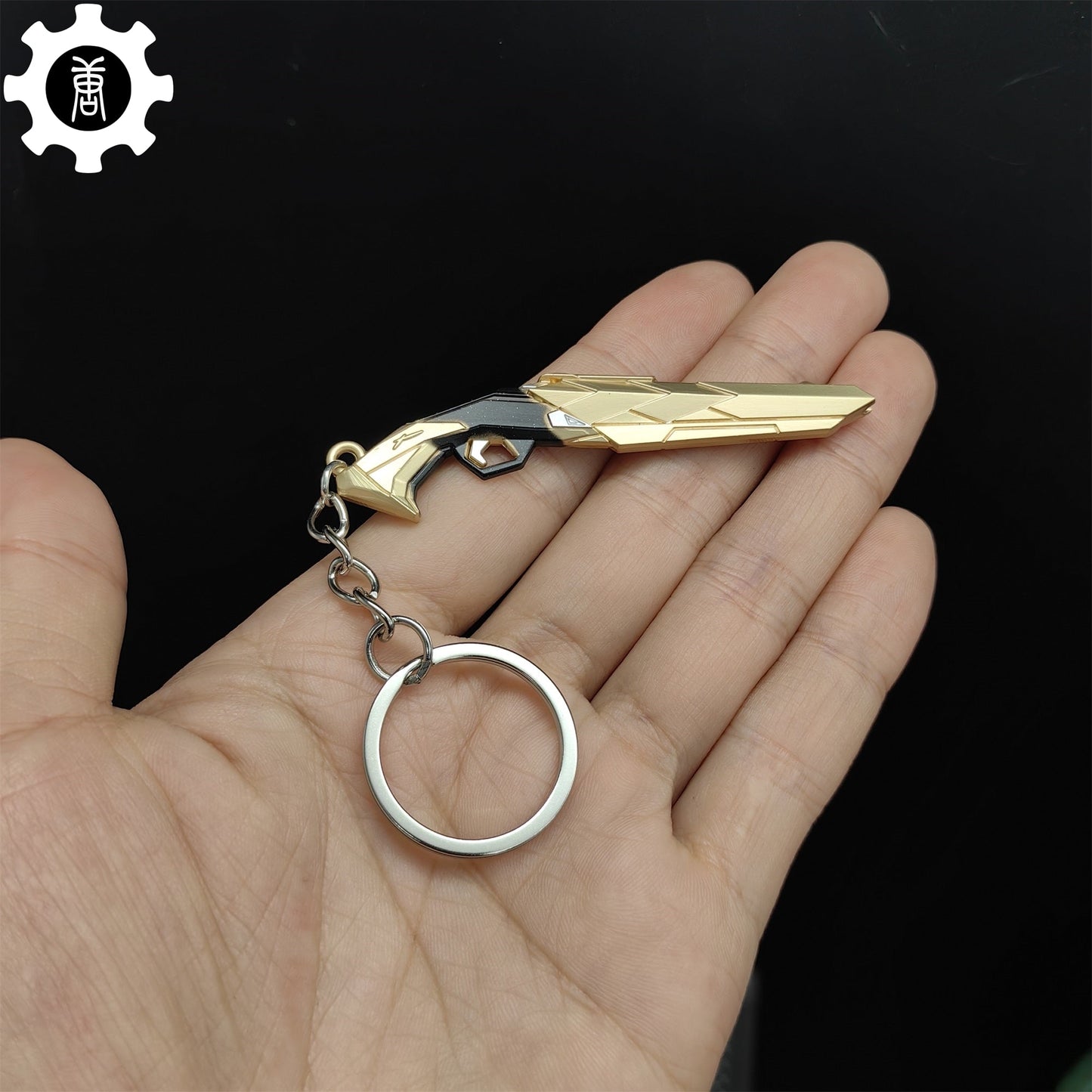 Val Araxys Shorty Gun Model Keychain Metal Pendant