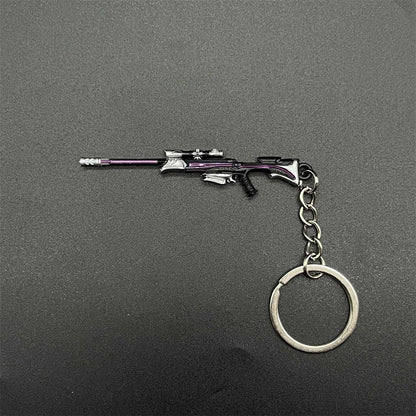 Metal Hot Game Weapons Mini Keychain Pendant