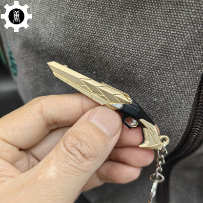 Val Araxys Shorty Gun Model Keychain Metal Pendant