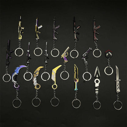 Metal Hot Game Weapons Mini Keychain Pendant