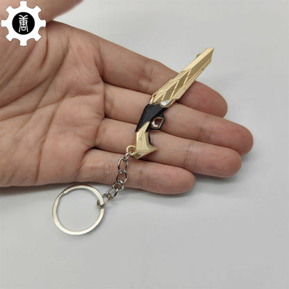 Val Araxys Shorty Gun Model Keychain Metal Pendant