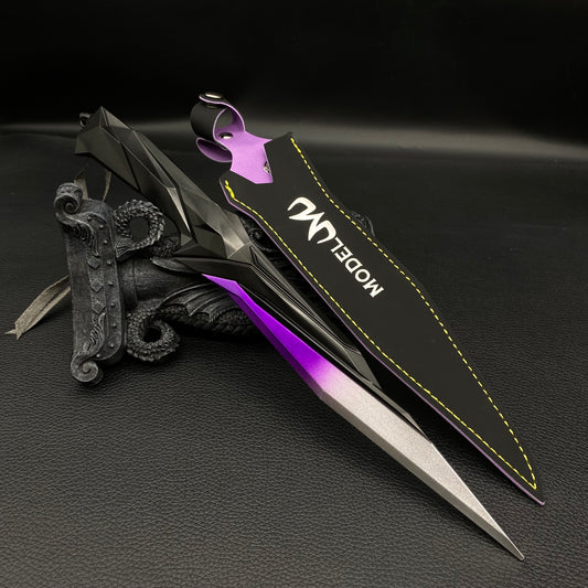 28CM Metal Singularity Knife Purple Replica