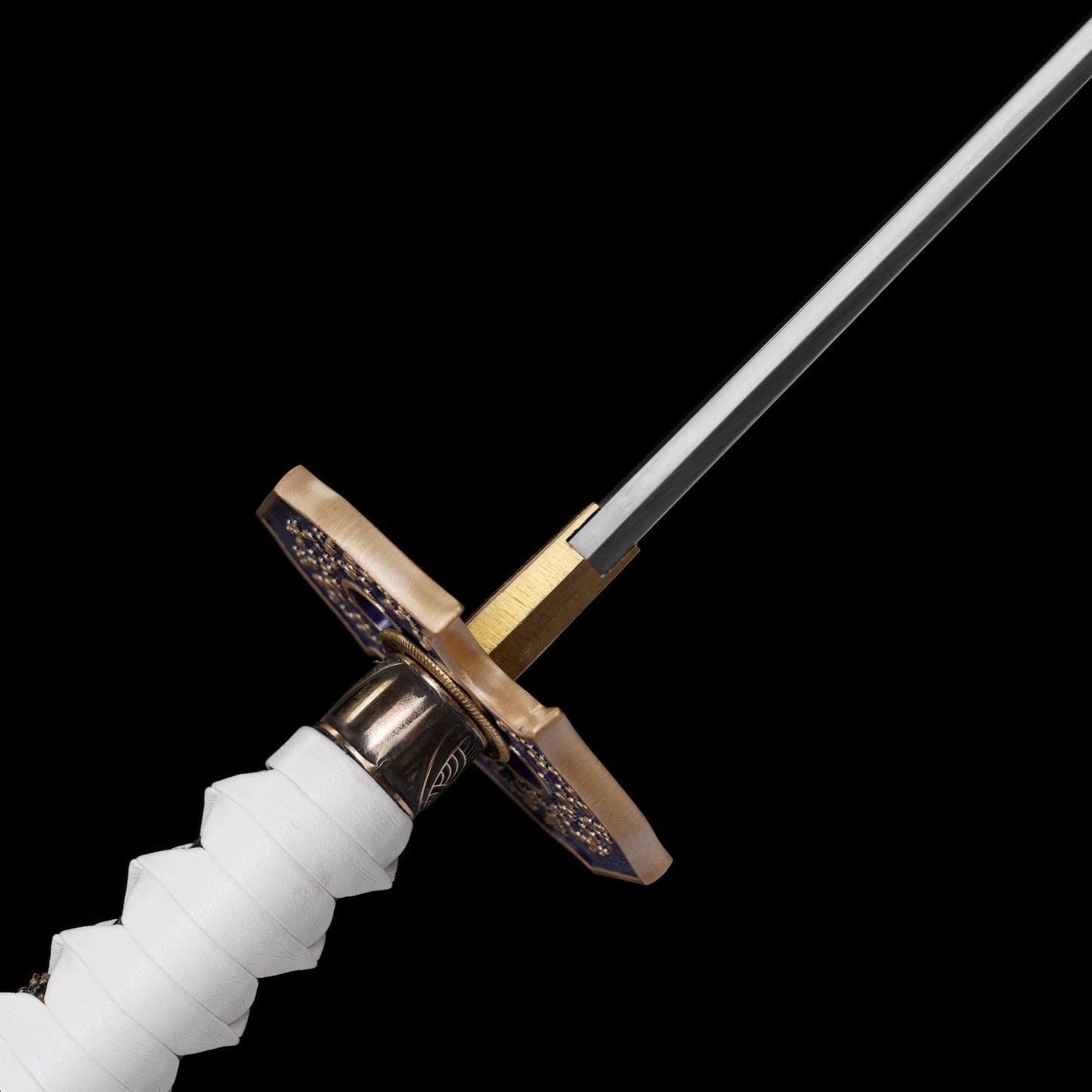 130CM/51.1" DMC5 Yamato Tachi Hand-Forged Manganese Steel Long Samurai Sword For Collection