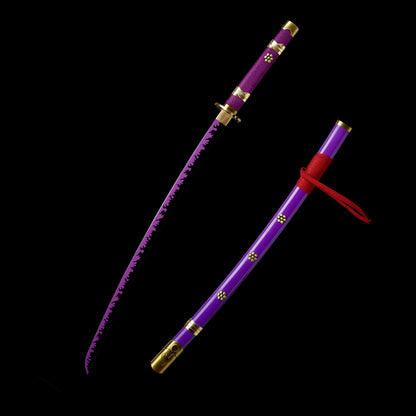 IRL Zoro Enma Katana Legendary Pirate Black Blade Replica For Collection