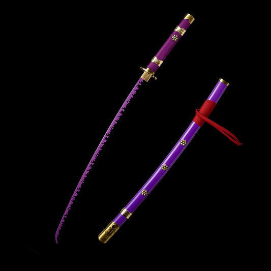 IRL Zoro Enma Katana Legendary Pirate Black Blade Replica For Collection