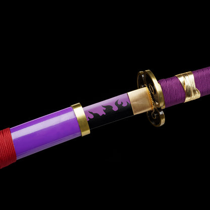 IRL Zoro Enma Katana Legendary Pirate Black Blade Replica For Collection