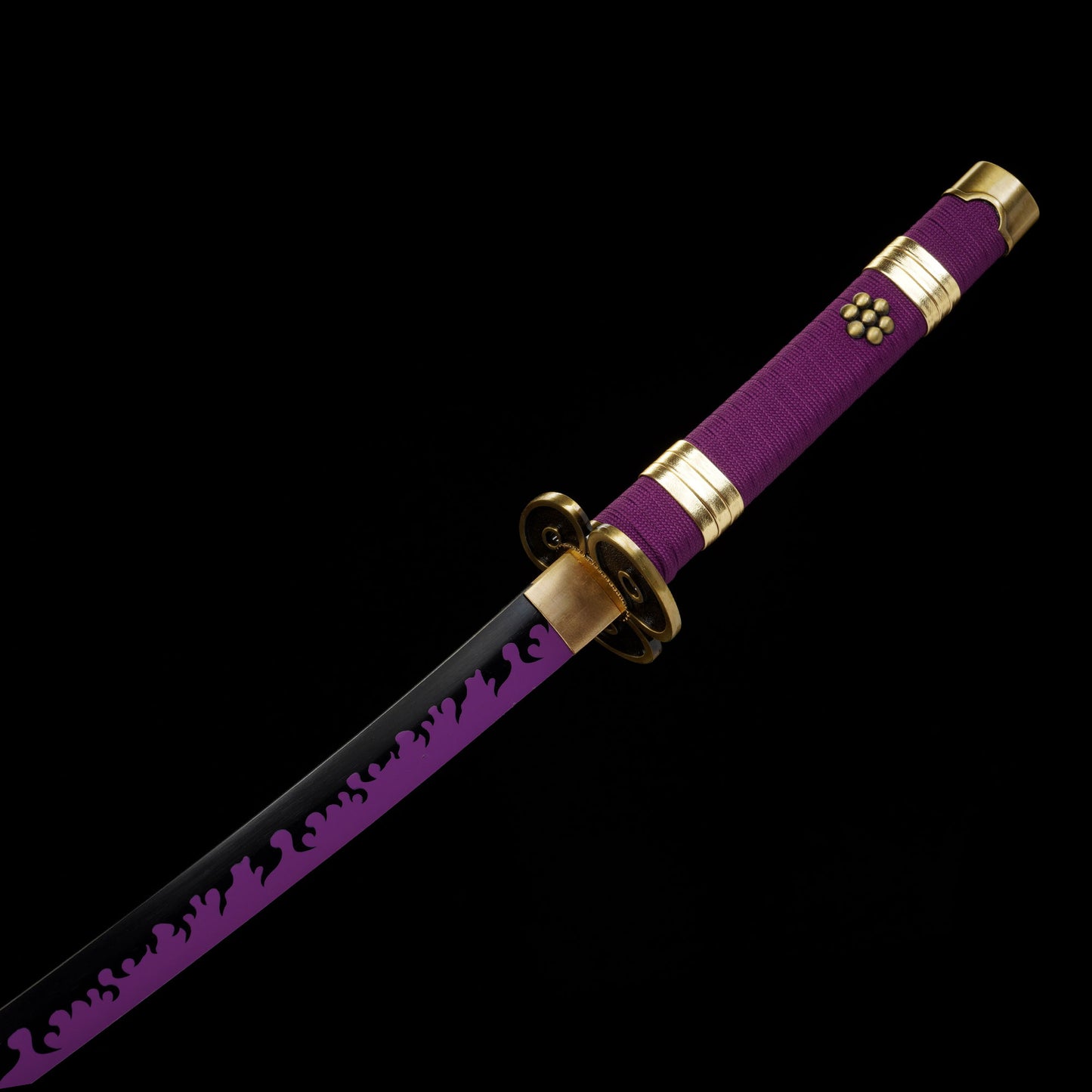IRL Zoro Enma Katana Legendary Pirate Black Blade Replica For Collection