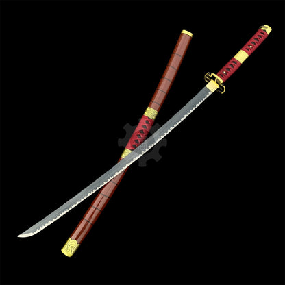 Zoro Sandai Kitetsu Katana Carbon Steel Replica For Collection