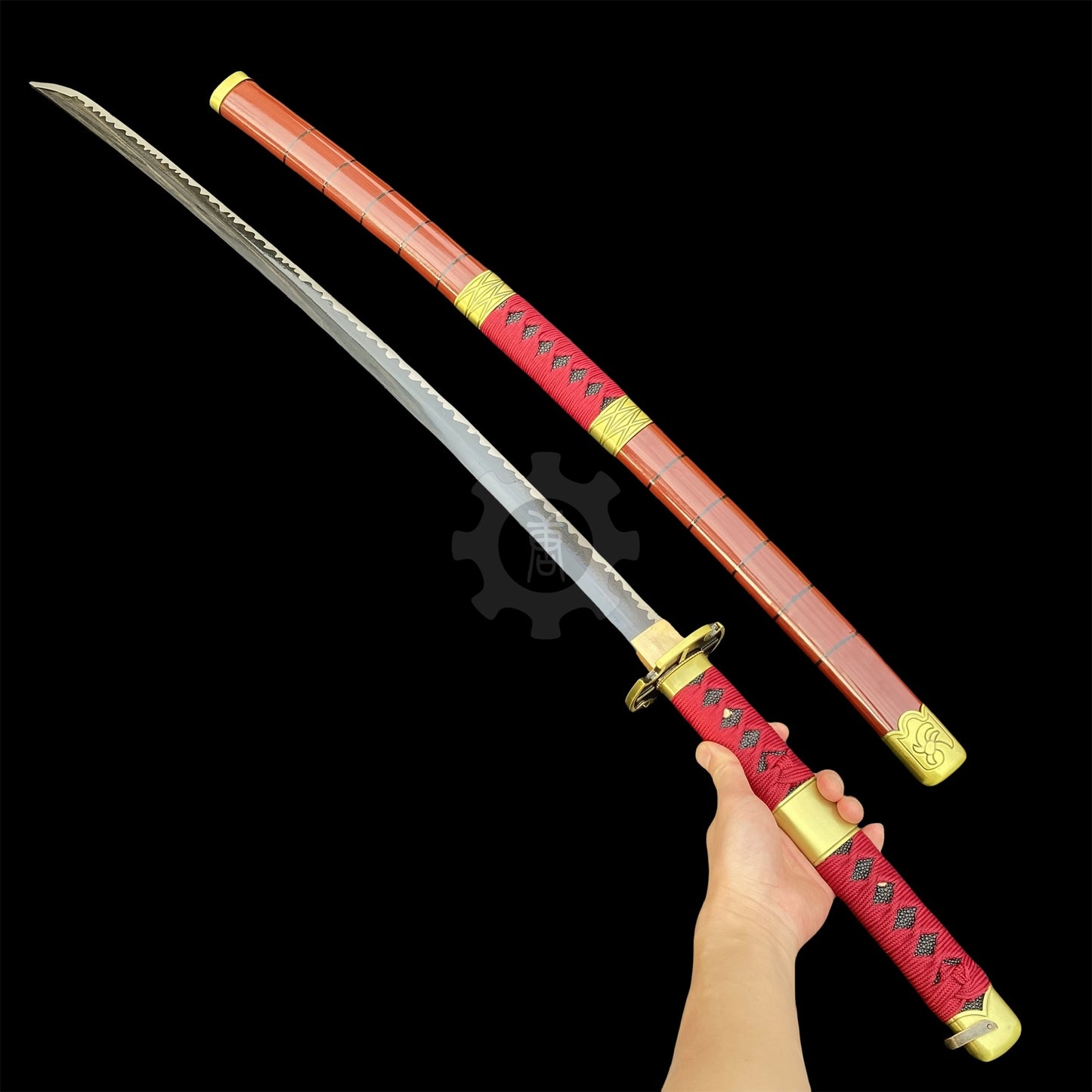 Zoro Sandai Kitetsu Katana Carbon Steel Replica For Collection