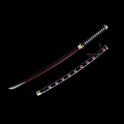 Zoro Shusui Katana Legendary Pirate Black Blade Replica 2 Hamon Option