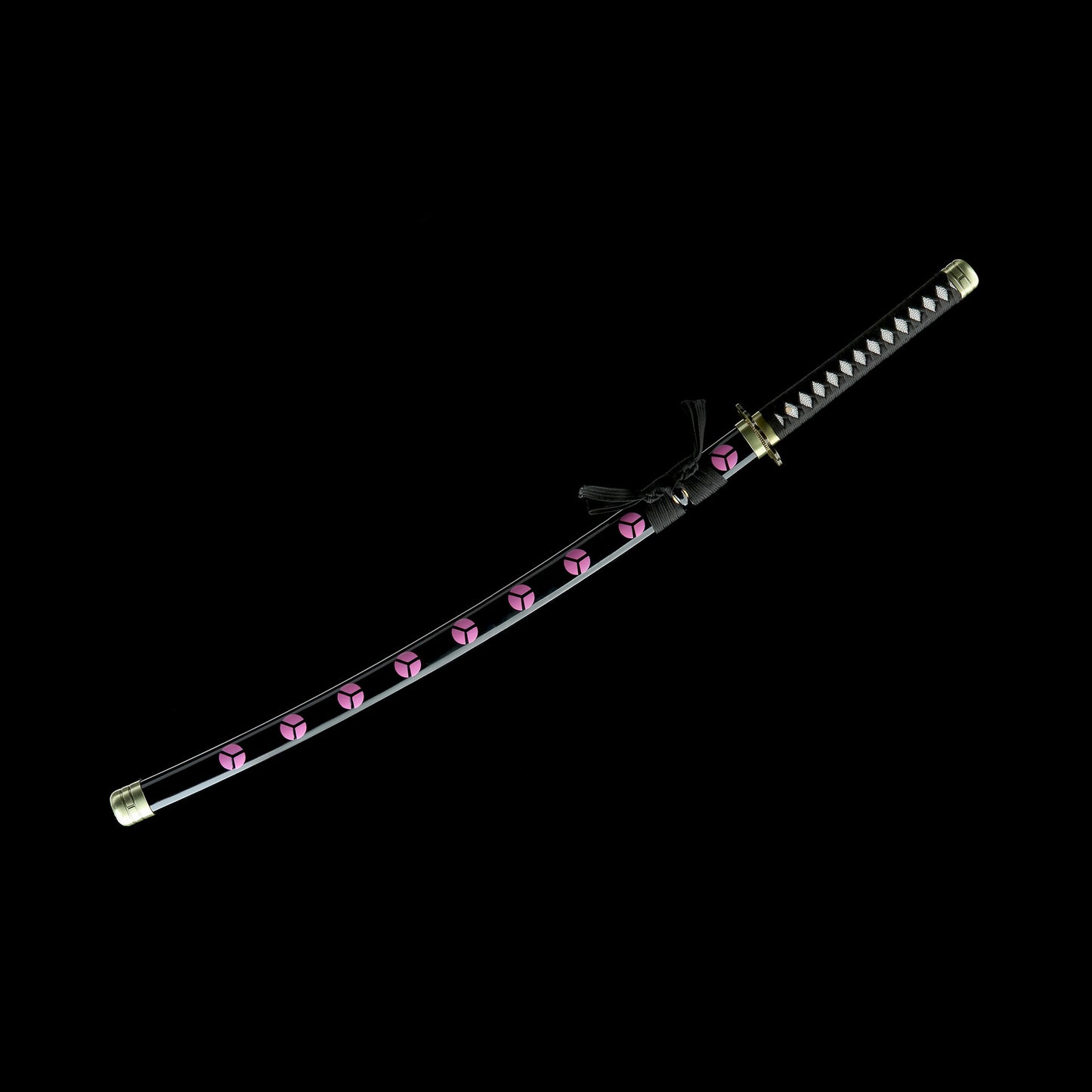 Zoro Shusui Katana Legendary Pirate Black Blade Replica 2 Hamon Option