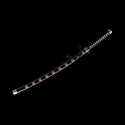 Zoro Shusui Katana Legendary Pirate Black Blade Replica 2 Hamon Option