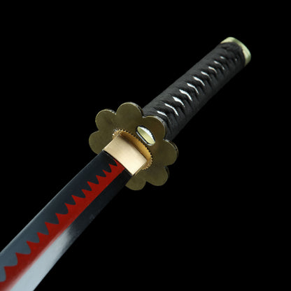 Zoro Shusui Katana Legendary Pirate Black Blade Replica 2 Hamon Option