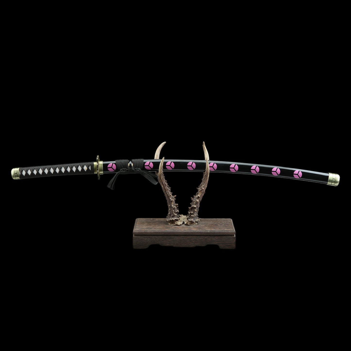 Zoro Shusui Katana Legendary Pirate Black Blade Replica 2 Hamon Option