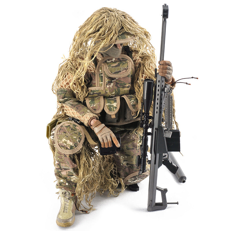 1:6 12" Woodland Wear Sniper Action Figure