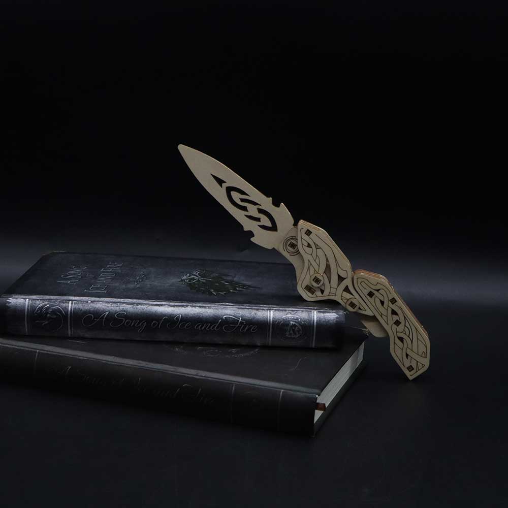 Wooden Shadow Knife 3D Puzzle Model