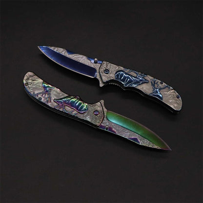 Fantastic Reindeer Folding Knife