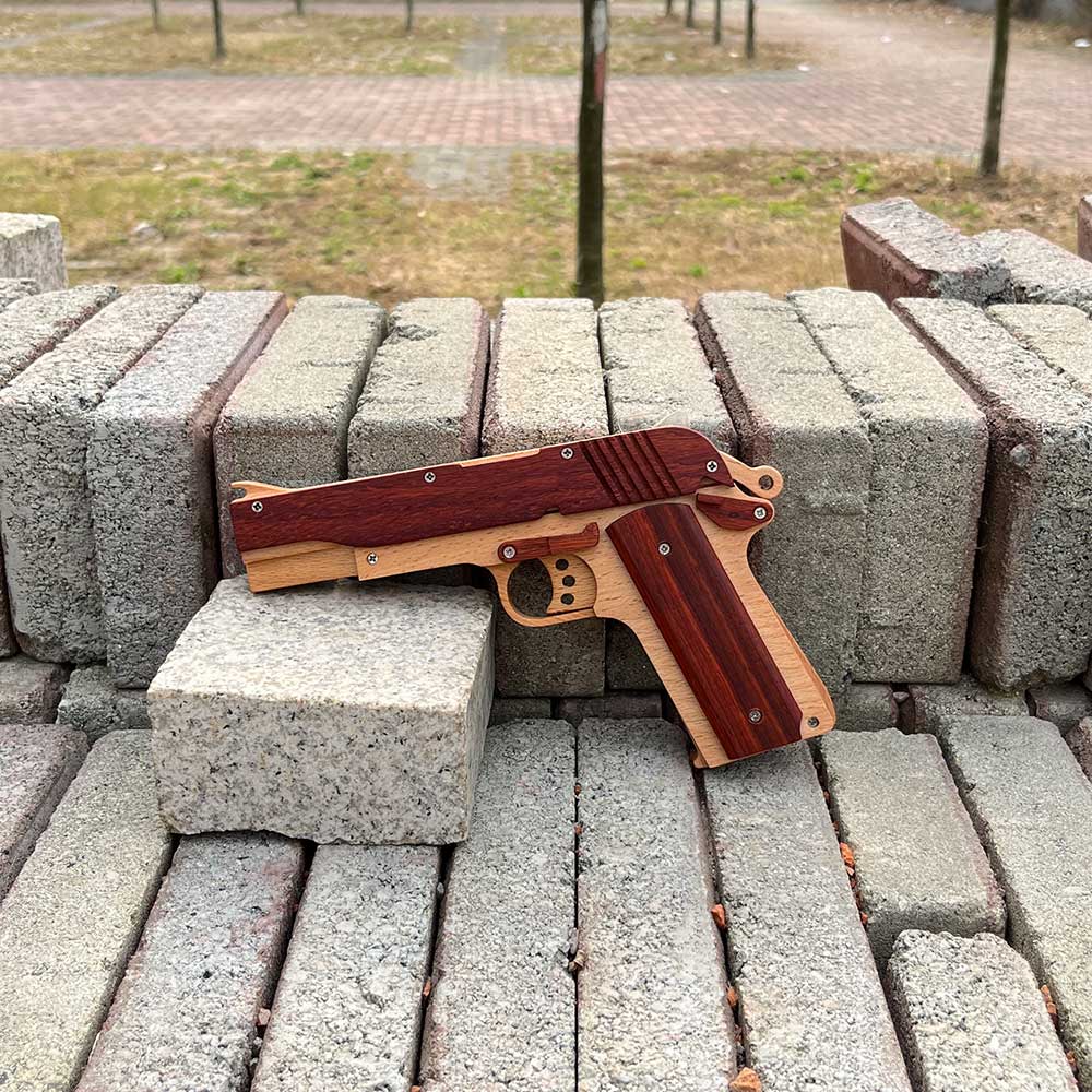 M1911 Wooden Rubber Band Gun Model