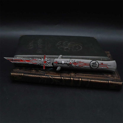 Wolf's Gravestone Game Folding Knife Trainer Replica
