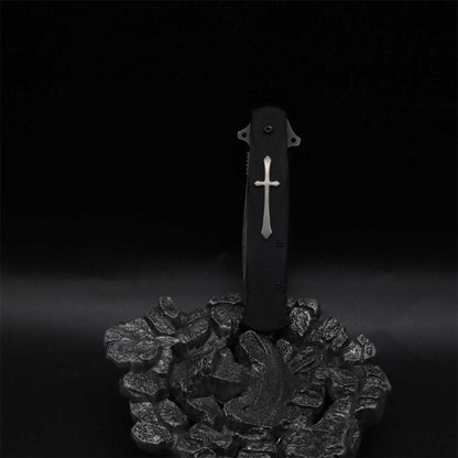 Cross Knife Christian Folding Knife