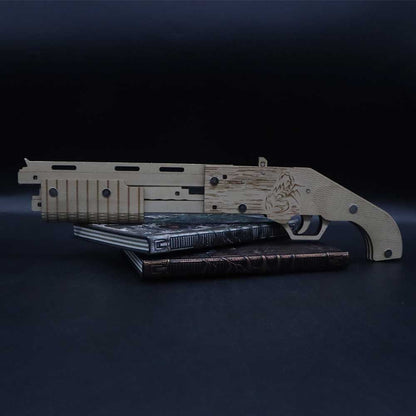 Wooden Mossberg Shotgun Rubber Band Gun Model Kit