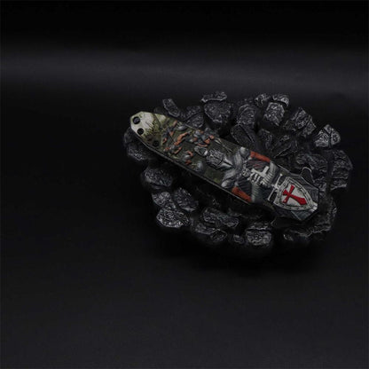 Crusades Knife Knights Templar Folding Knife