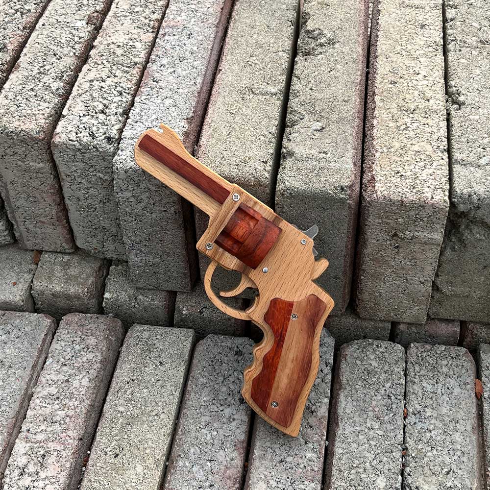 S&W 625 Revolver Rubber Band Gun Wooden Model