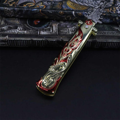 Staff of Homa Game Folding Knife Trainer Replica