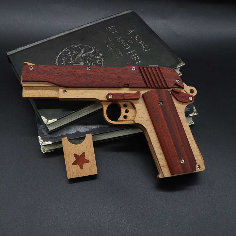 M1911 Wooden Rubber Band Gun Model