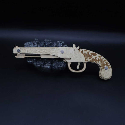 Assembled Firelock Wooden Rubber Band Gun Model Kit